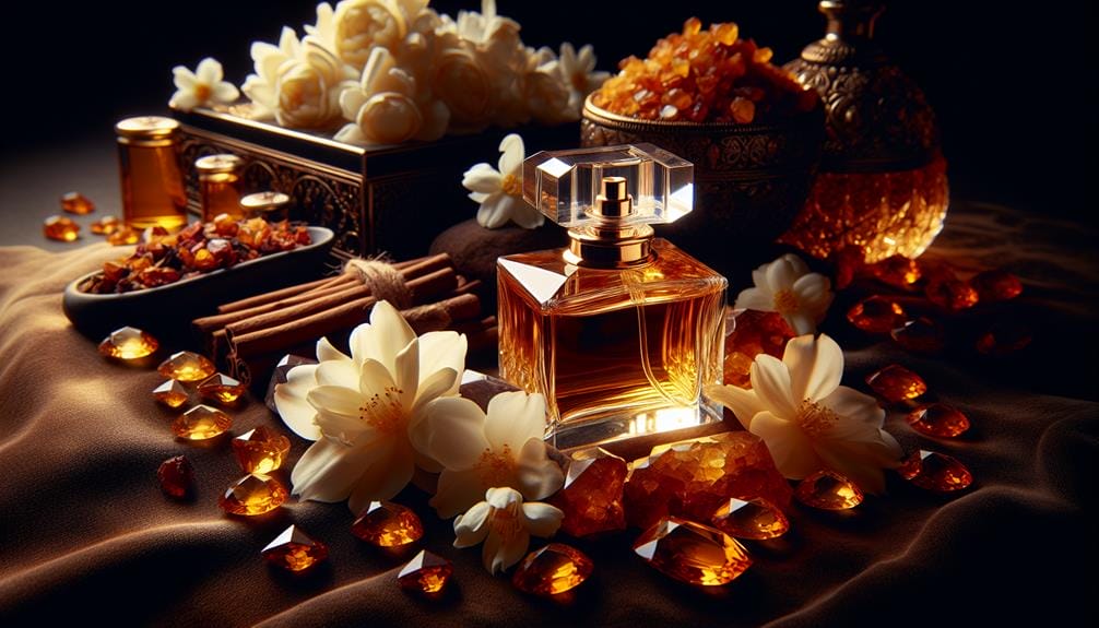 exotic amber perfume compositions